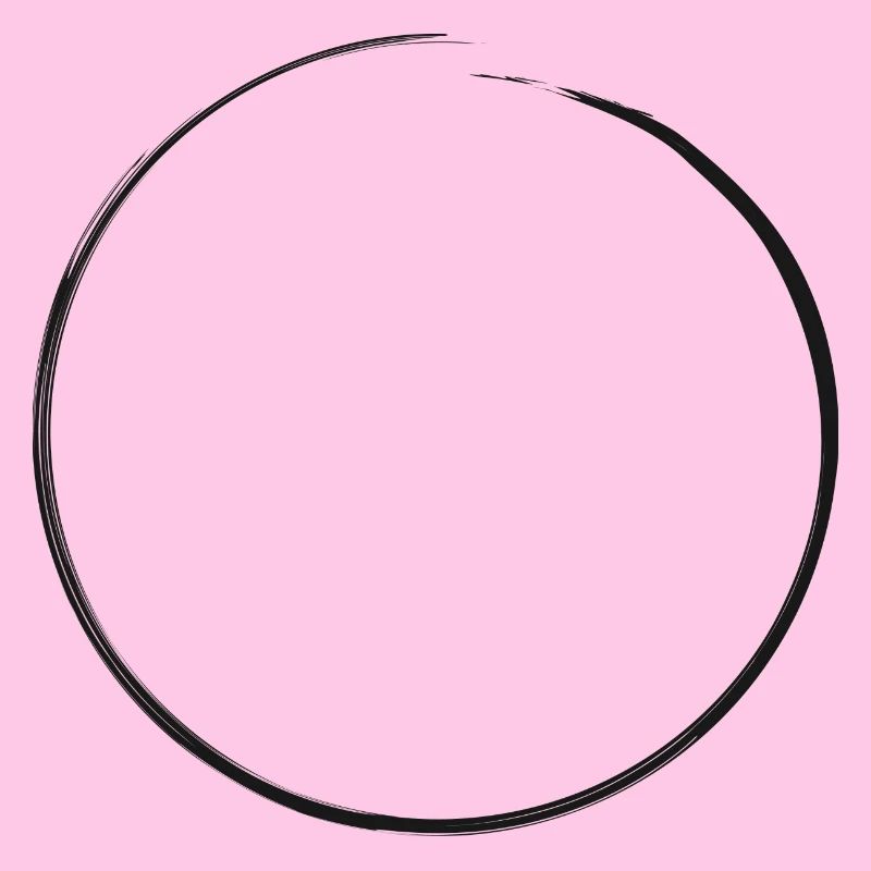 open black circle | Dirty edge