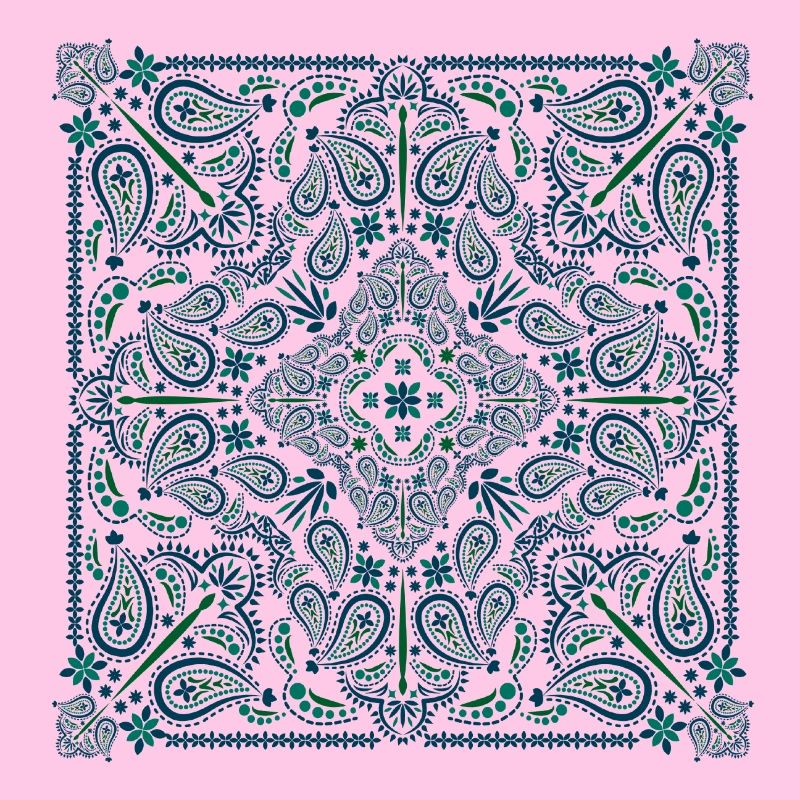 Paisley Modèle - Mandala, Mosaïque, Impression de fleurs