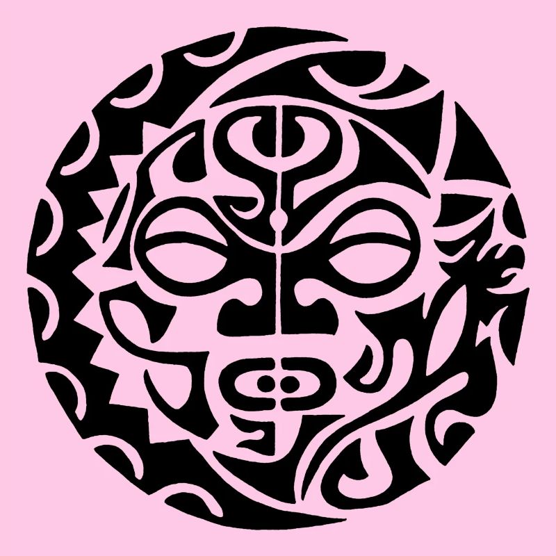Schwarzer polynesischer Todeskopf