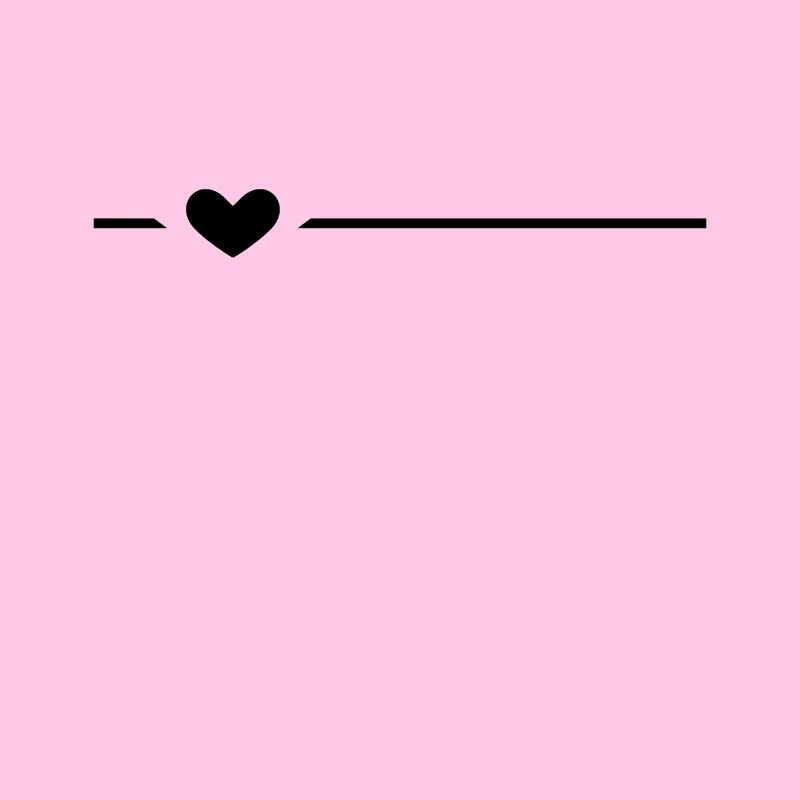 Line Heart Black