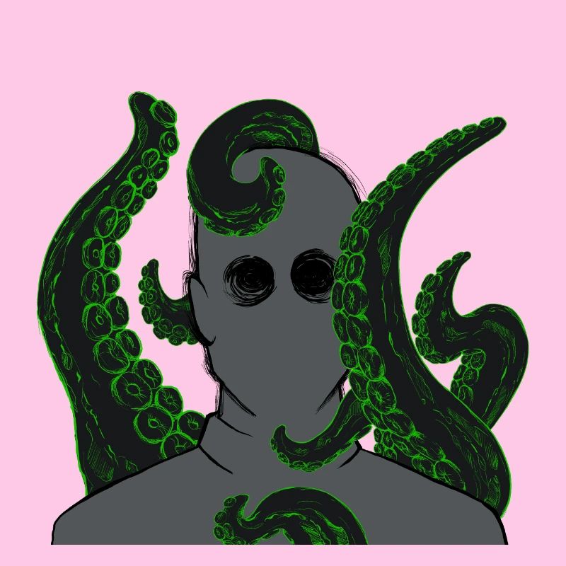 Portrait Neon Tentacle