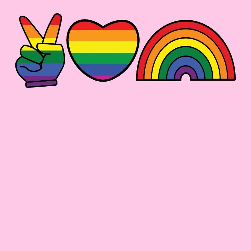 Rainbow Heart Equality Lgbt Homo