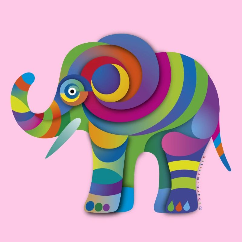 Kleiner Farbenelefant