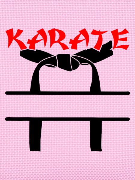 Karate mit schwarzem Gürtel