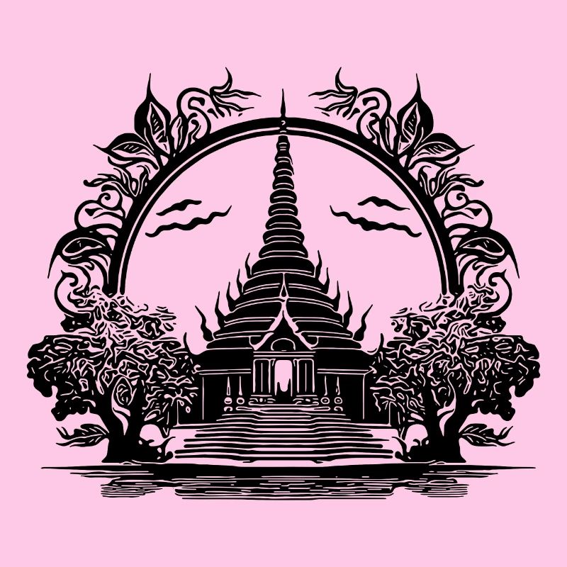 Exotischer Thailand Tempel