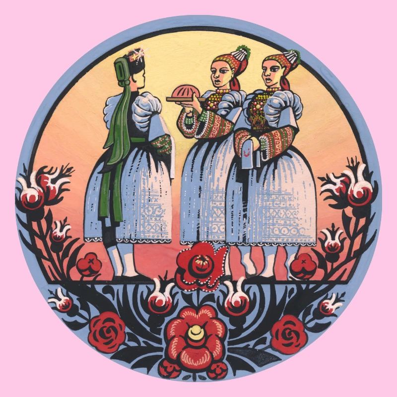 Sorbische Folklore – Brot und Tracht