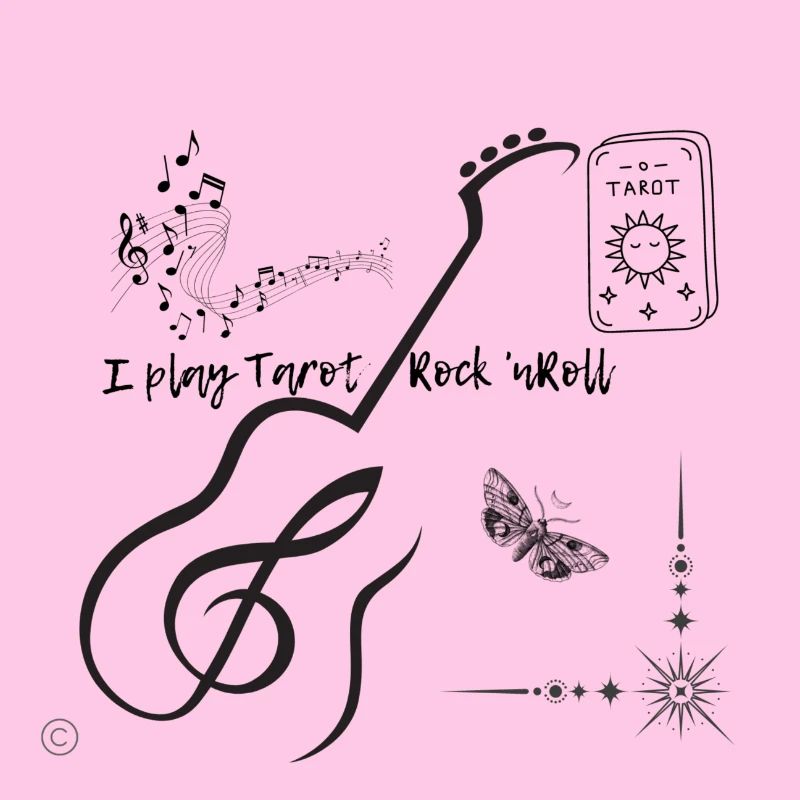 Gitarenlinie mit Sternenstrahl