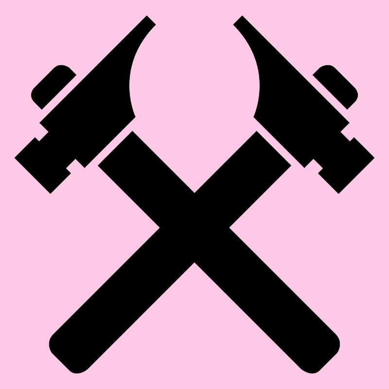 Tools Hammer Carpenter Symbol icon Logo Graphic