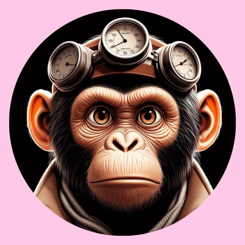 Affe Zeitreisender Zeitreise