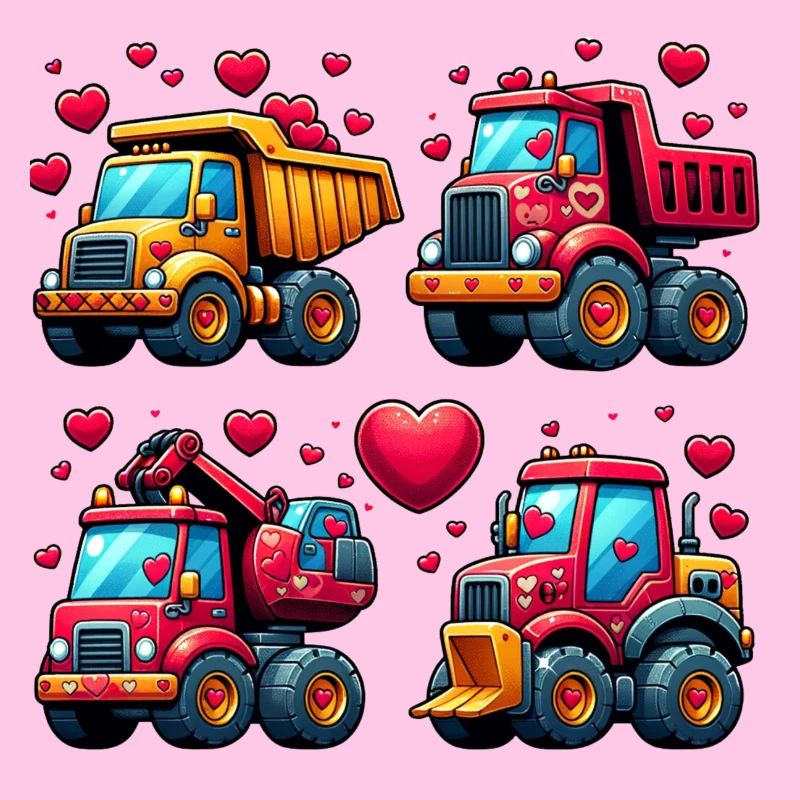 Tiny Builders' Affection - Construction T-Shirt