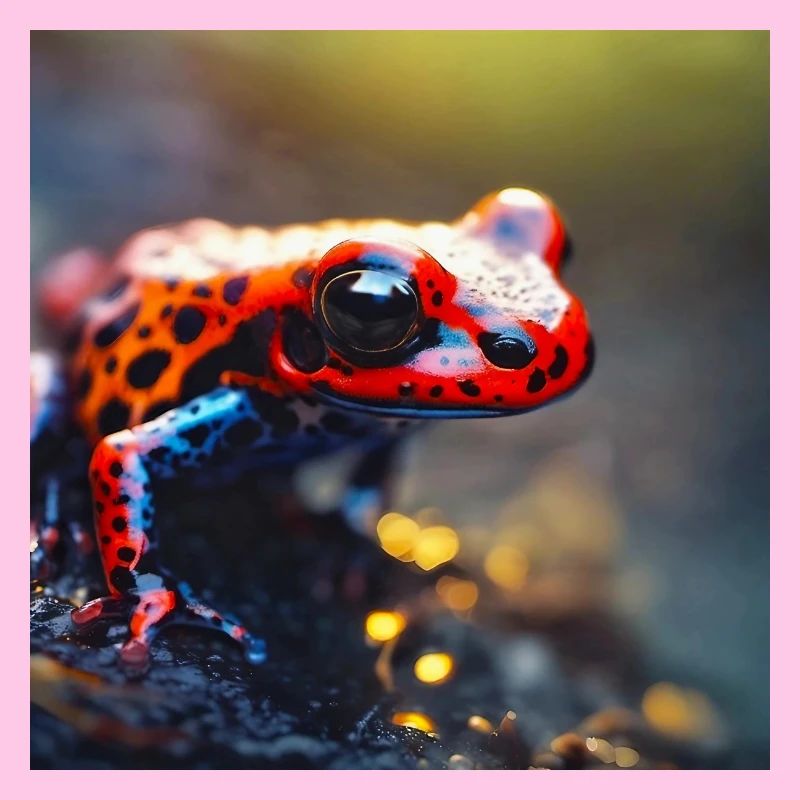 Bunter Frosch