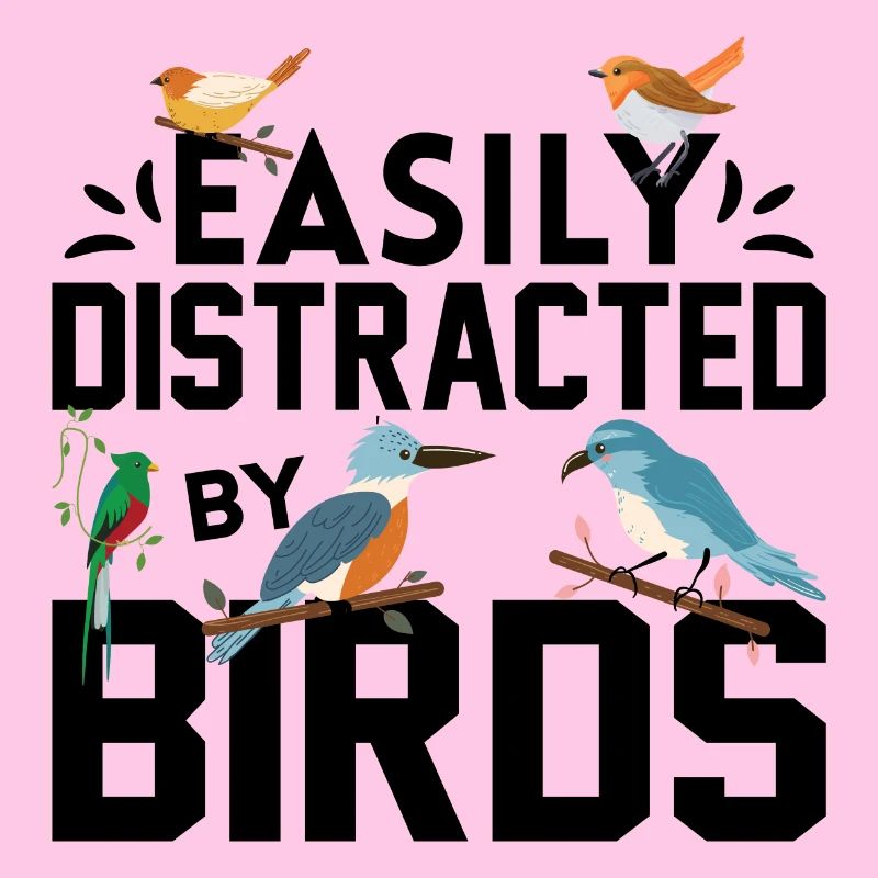 Facilement distrait par les oiseaux