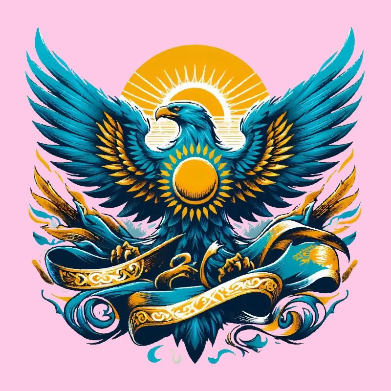 Kazakhstan Eagle Flag Flag Dynamic Gift