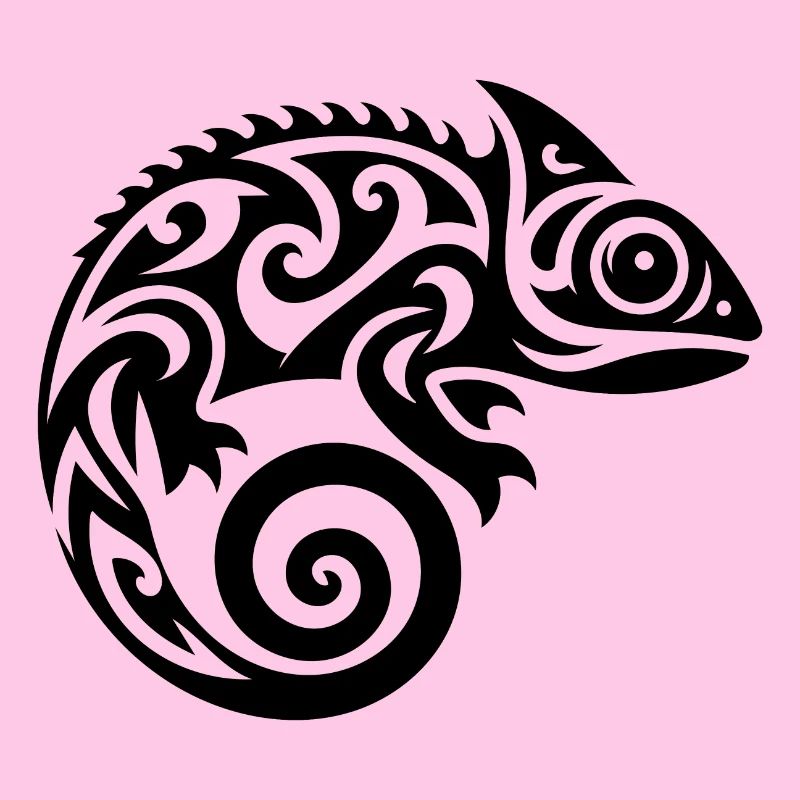 Tatouage mignon petit bébé caméléon