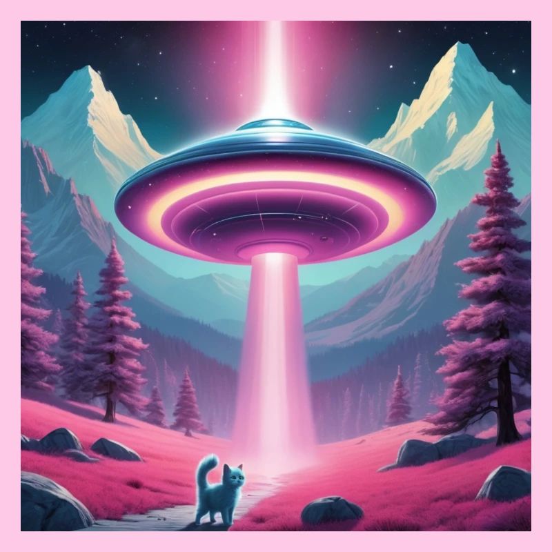 Ufo mit Kätzchen