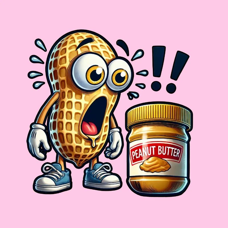 Funny peanut design