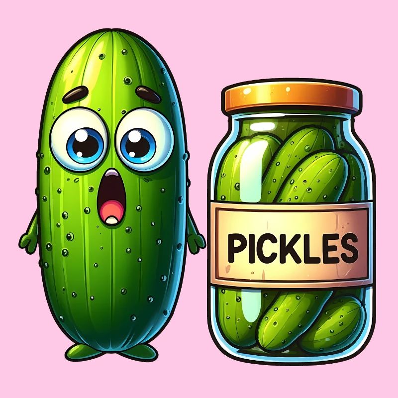 Cucumber's Pickle Predicament: Shocked and Jarred!