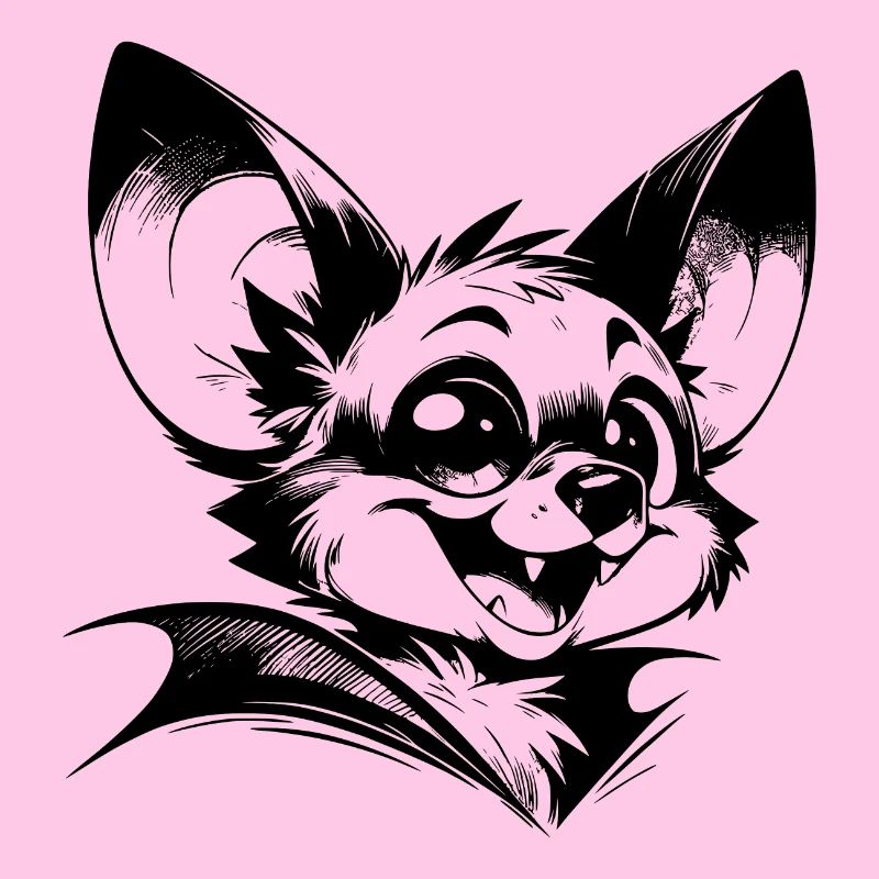 Chauve-souris rieuse bébé vampire dessin