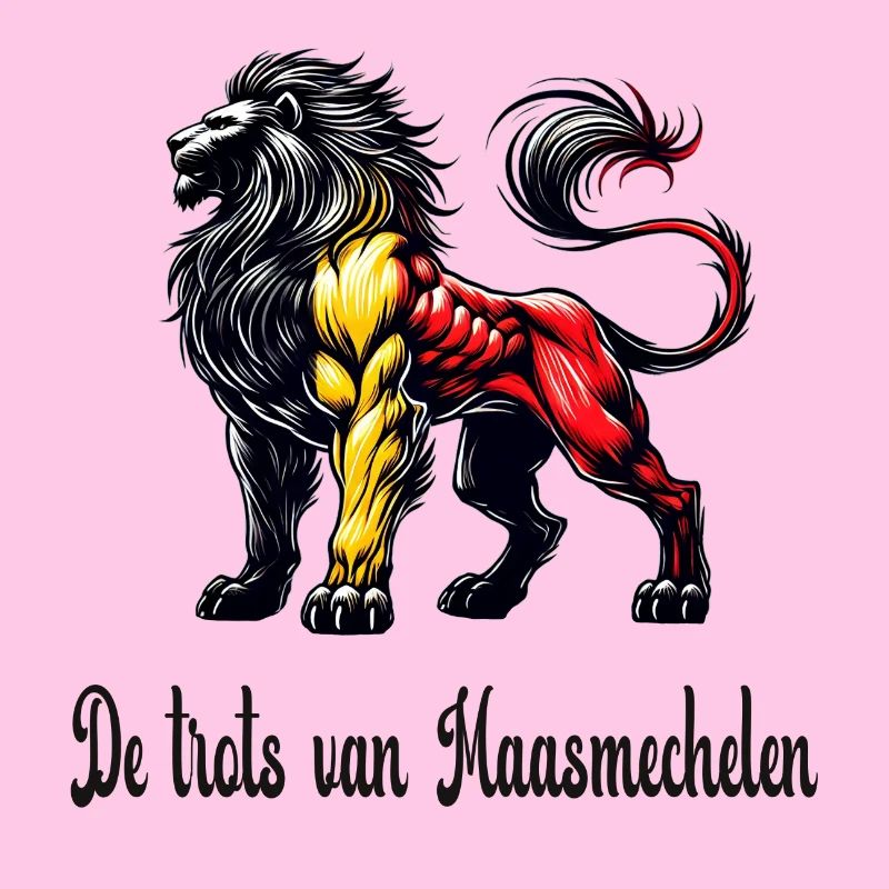 Motif du drapeau lion de Maasmechelen