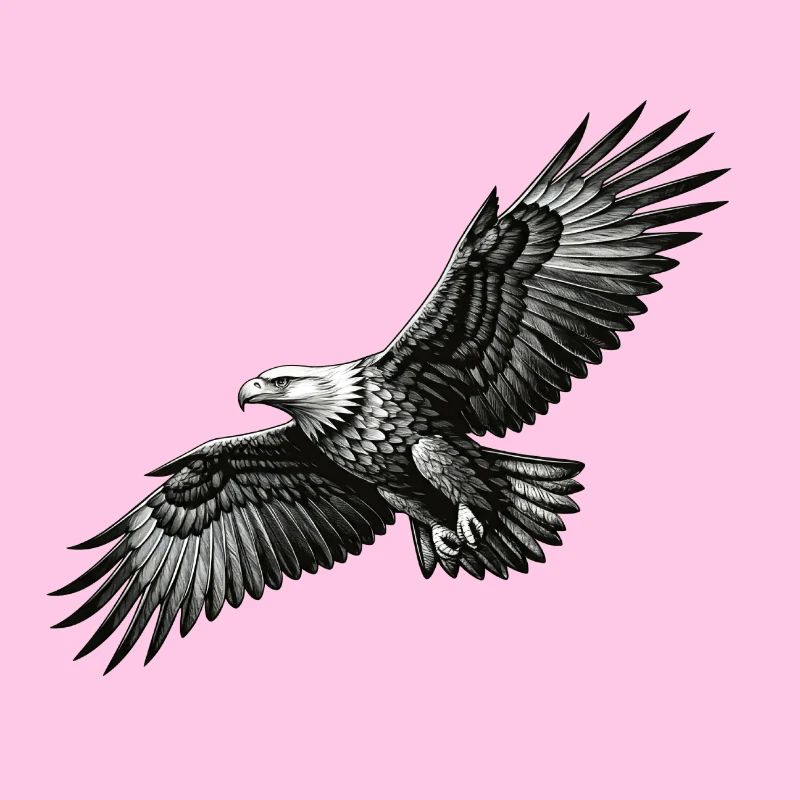 Le pygargue à queue blanche en vol - un symbole de liberté