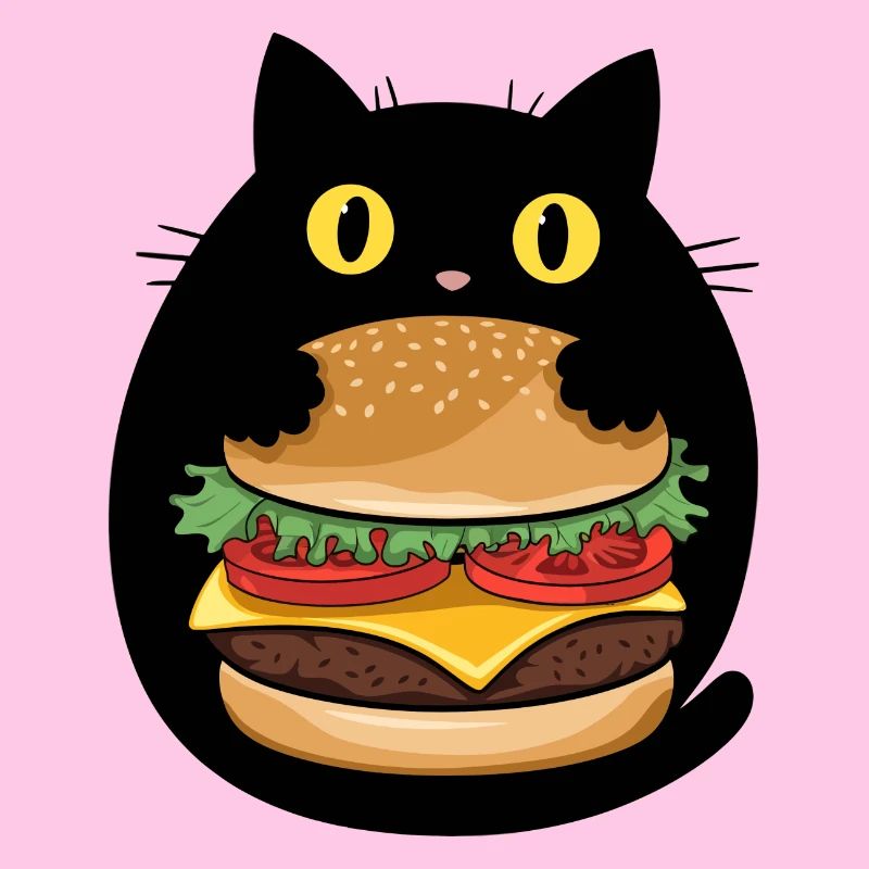 Burger Katze Pop Art