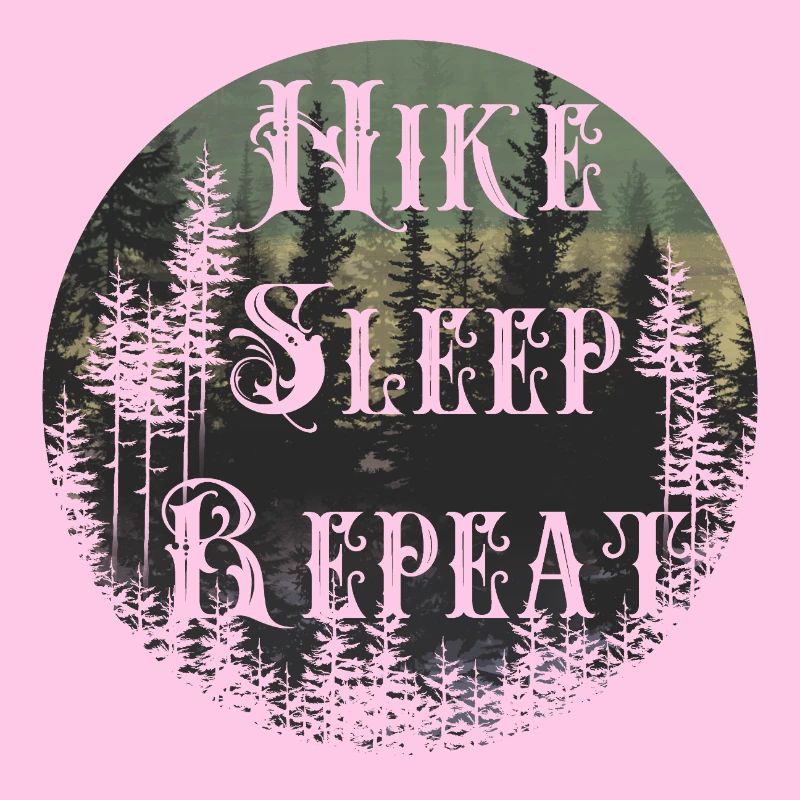 Make Sleep Repeat – Waldsilhouette Rund