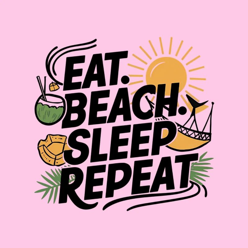 Manger dormir plage répéter