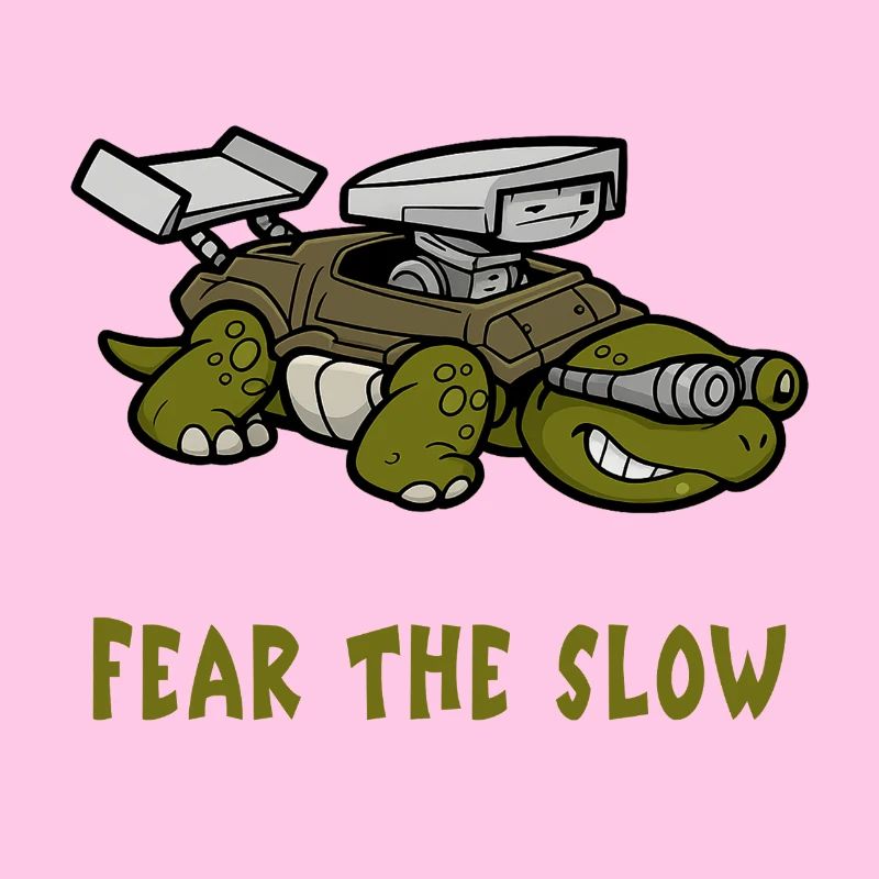 Angst vor der Langsamkeit Schildkröte