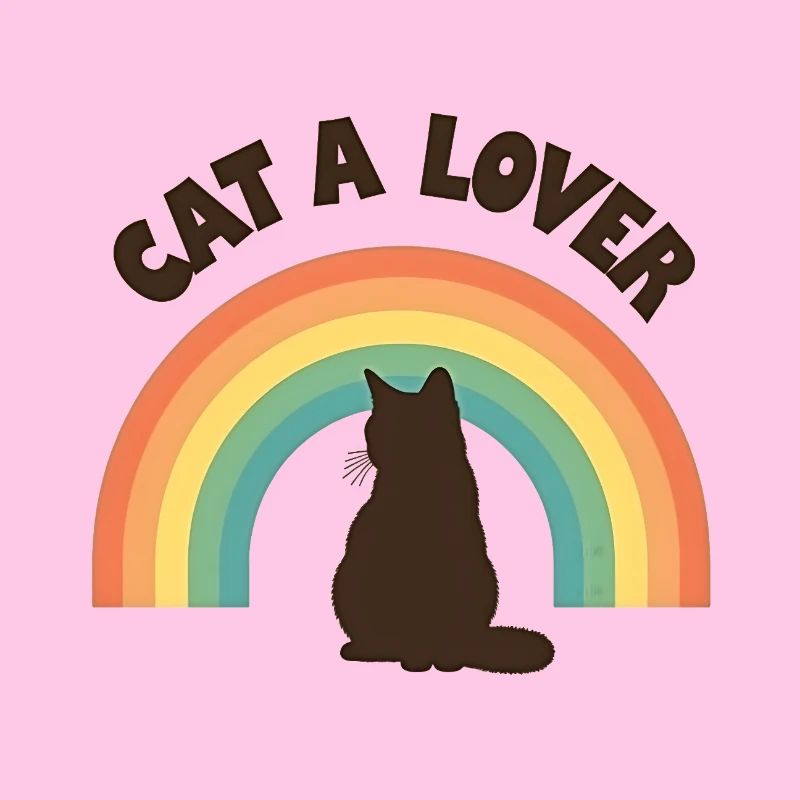 Regenbogen Liebe Katze