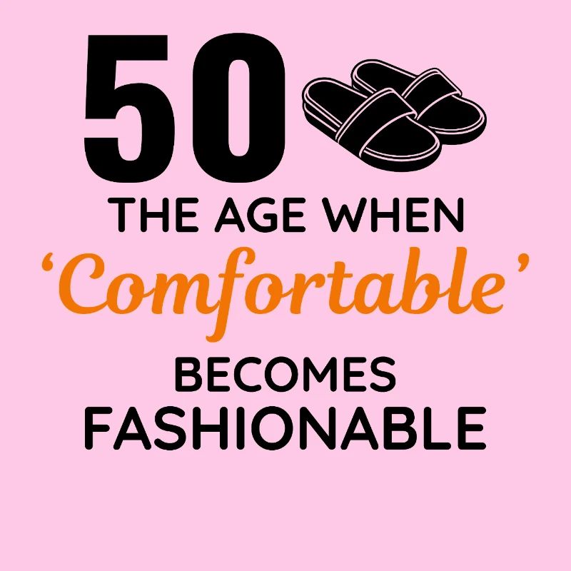 50e anniversaire pantoufles confortables à la mode