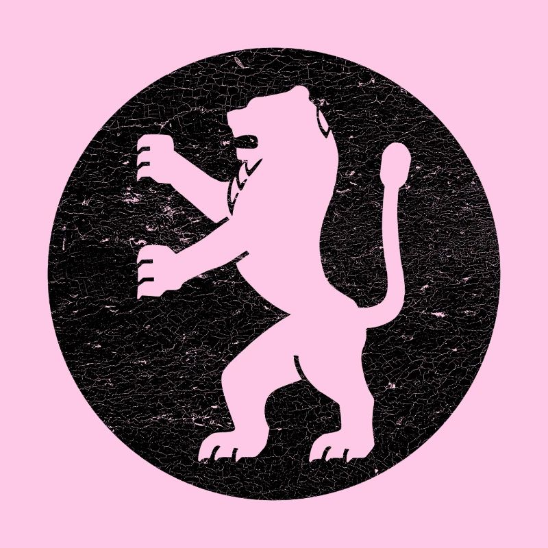 Lion de Juda dans cercle noir