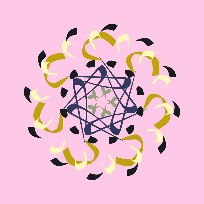 Motif de mandala complexe dans des tons de terre