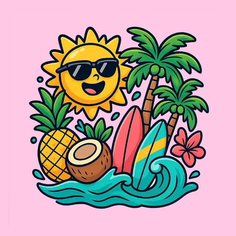 Sonnenstrand Paradies Surf Design