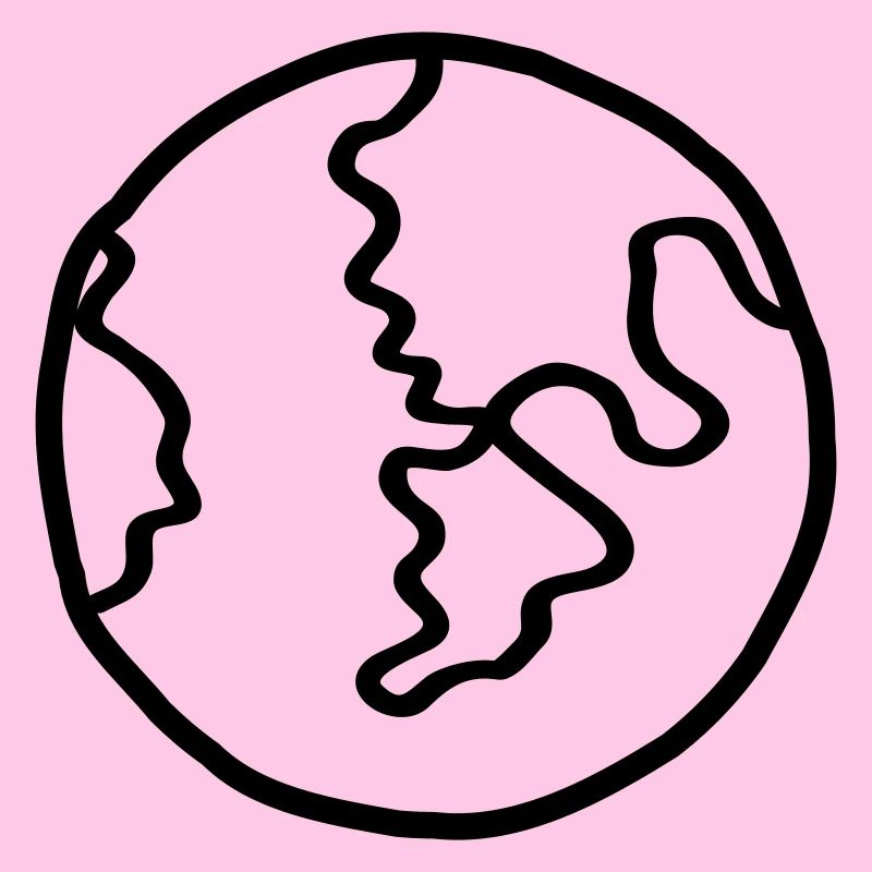 Planète Terre Doodle de l’espace