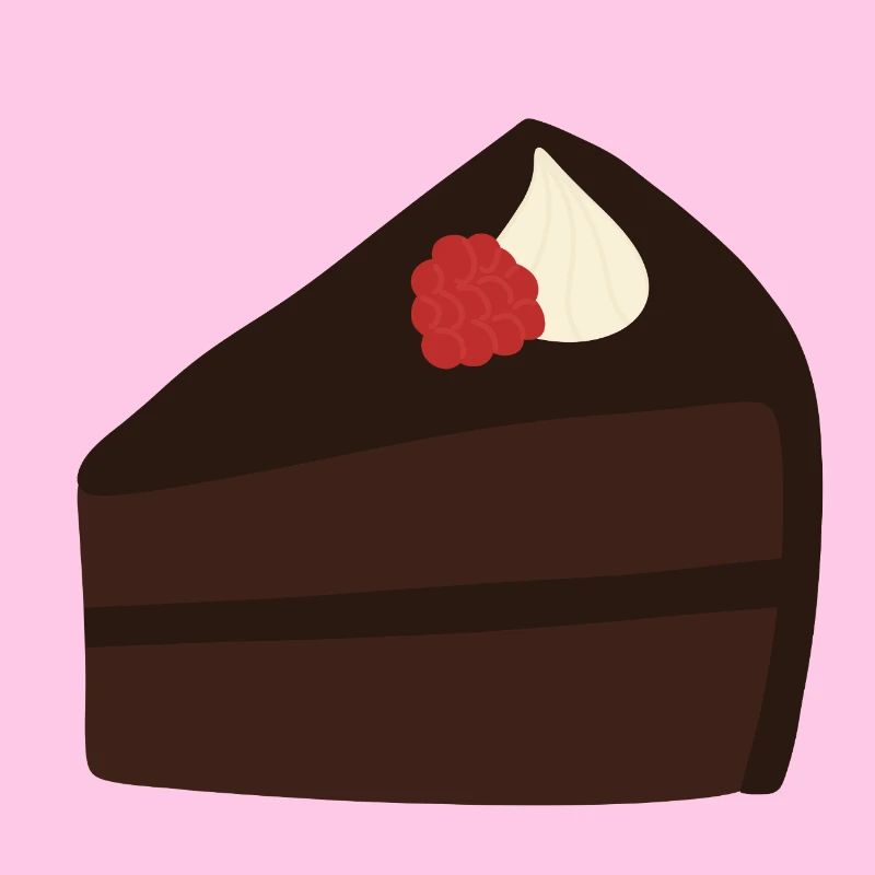 Decadent Raspberry Chocolate Cake Design