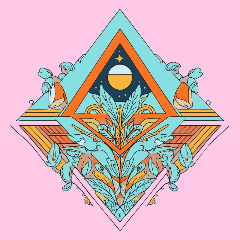 Celestial Dreamscape Geometrisches Design