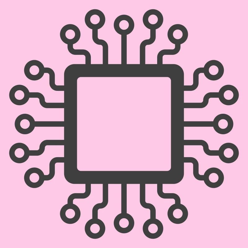 Microchip Circuit Icon Logo
