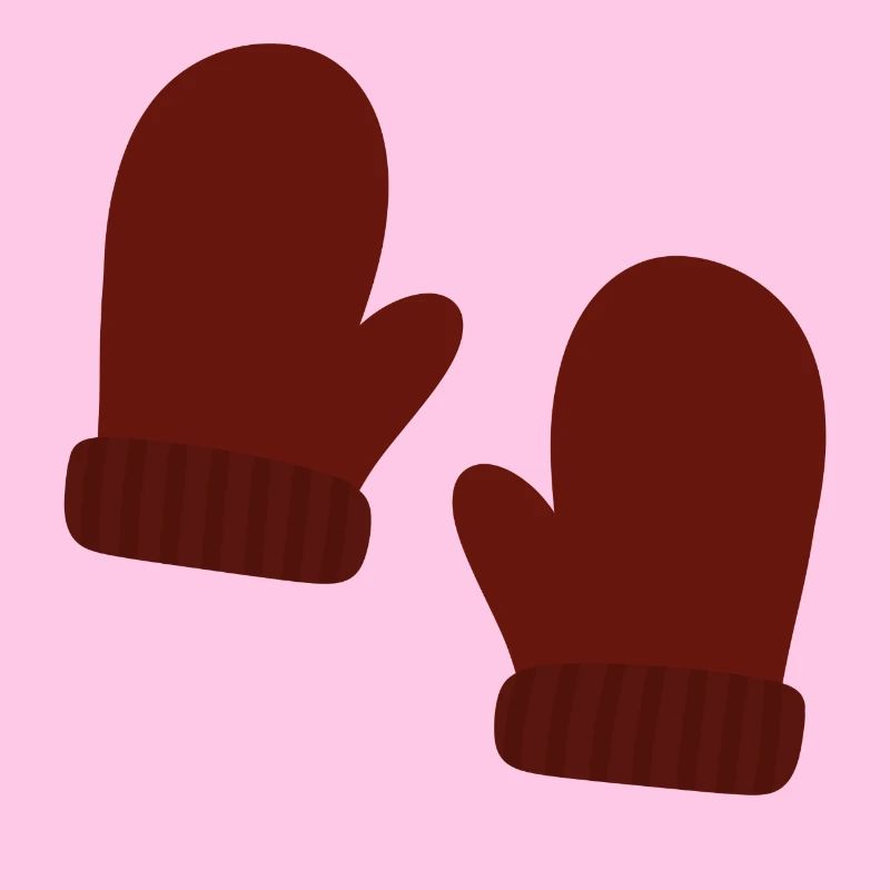 Cozy Winter Mittens Illustration