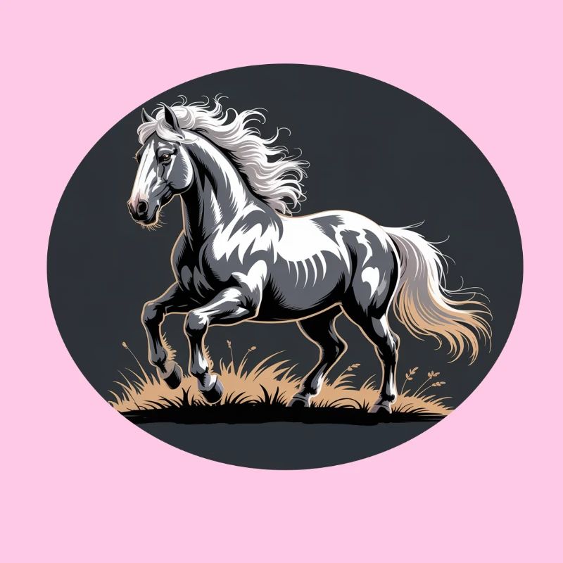 Elegant Silver Trotting Tinker Stallion