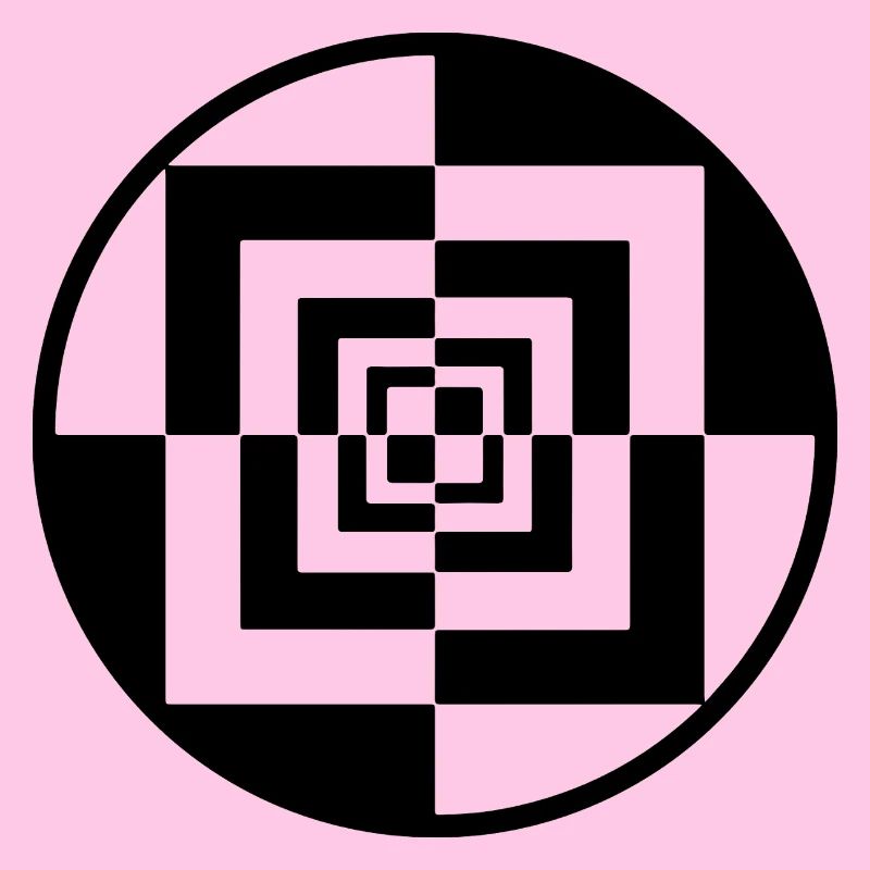 Hypnotic Checkerboard Tunnel