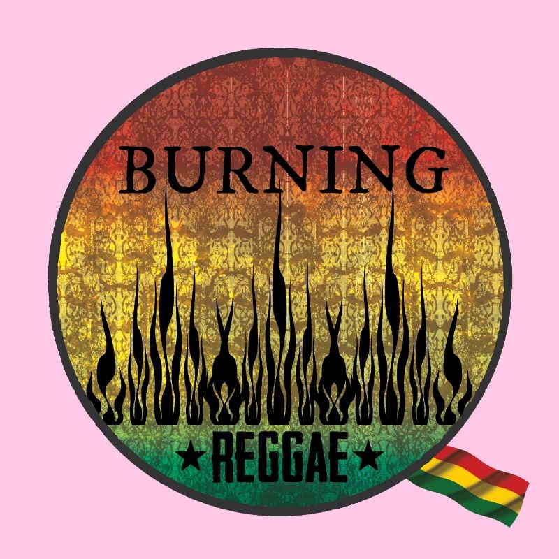 Feuriges Burning Reggae Emblem