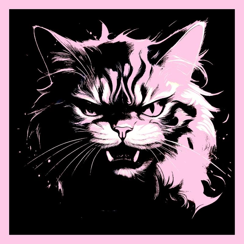 Wütende Katze