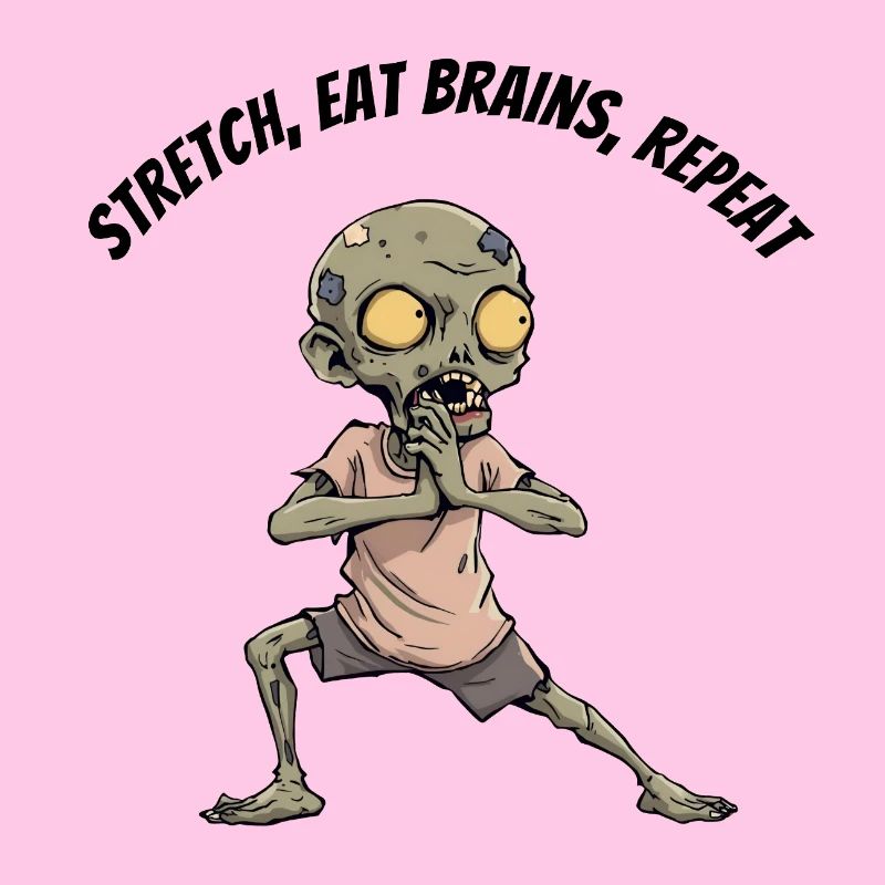 Zombie Stretch Eat Brains Repeat