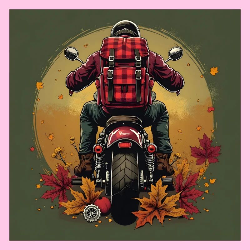 Gingham Backpack + Bike Gear