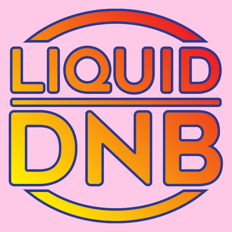 Flüssiges DNB-Neon-Logo