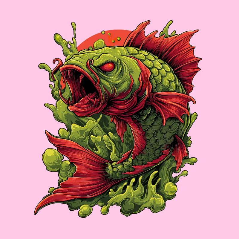 Smaragd-Koi-Wut-Spritzer