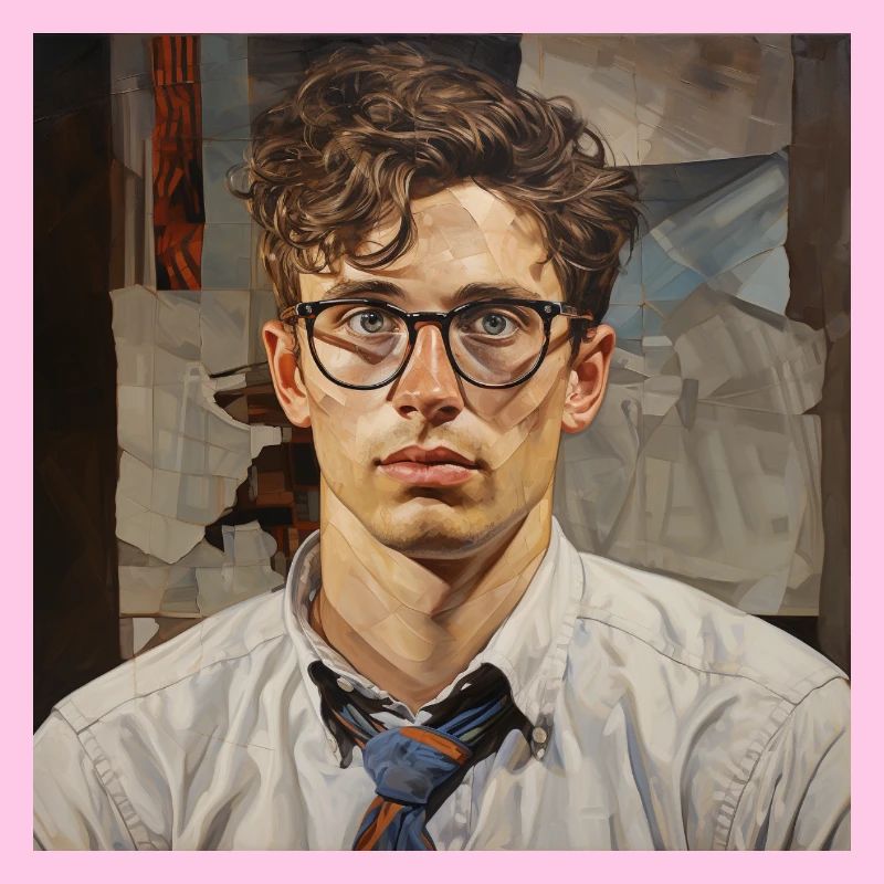 Geometric Portrait Glasses