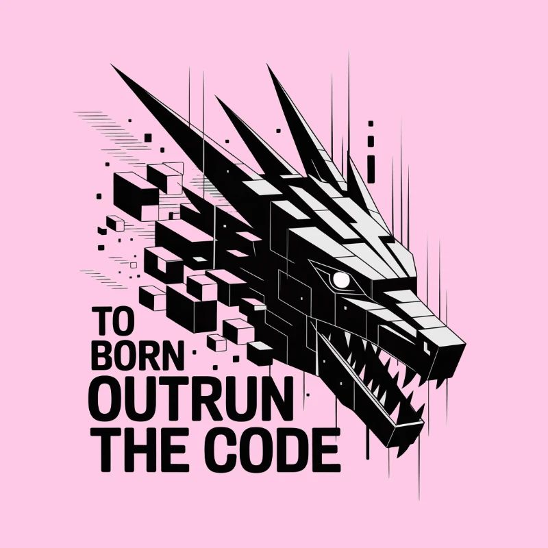 Geometrischer Drachen-Outrun-Code