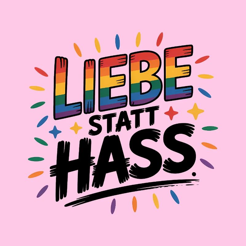 Love Instead Than Hate - Logo Cool Pride