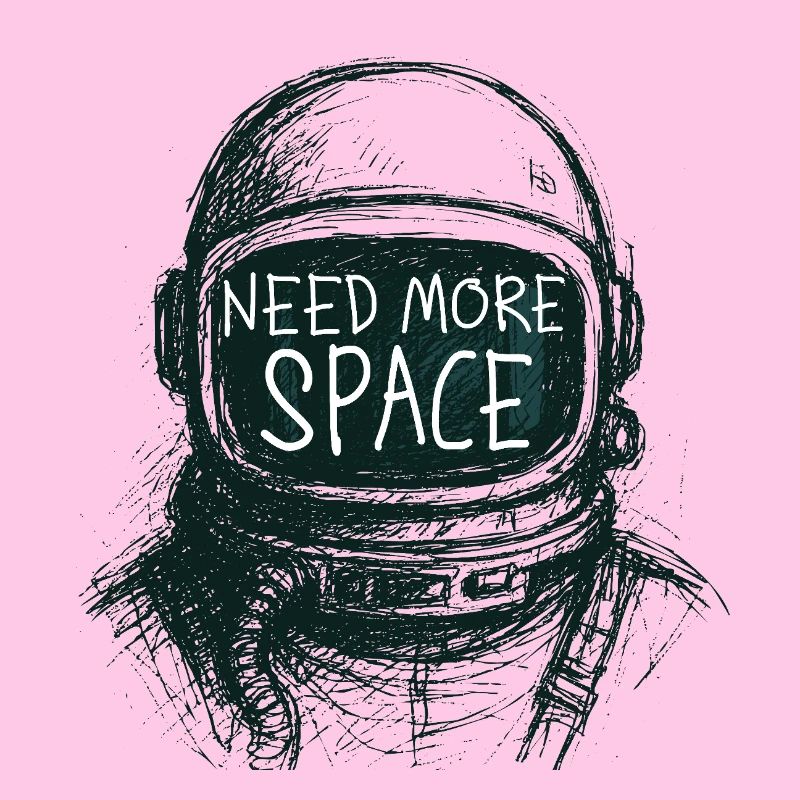 Besoin de plus de discours d’astronaute spatial Dessin